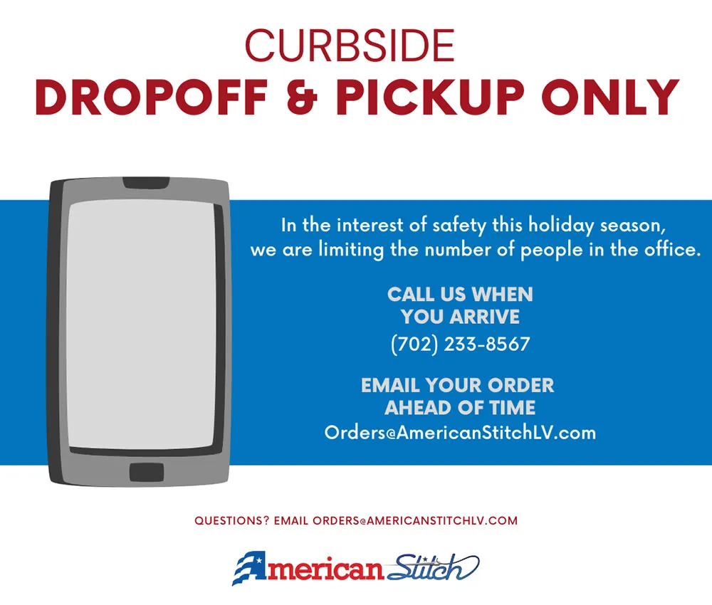 American Stitch is Switching to Curbside Drop Off and Pick Up ONLY