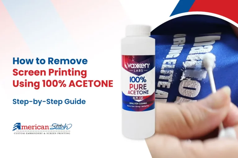 How to Remove Screen Printing Using 100% ACETONE
