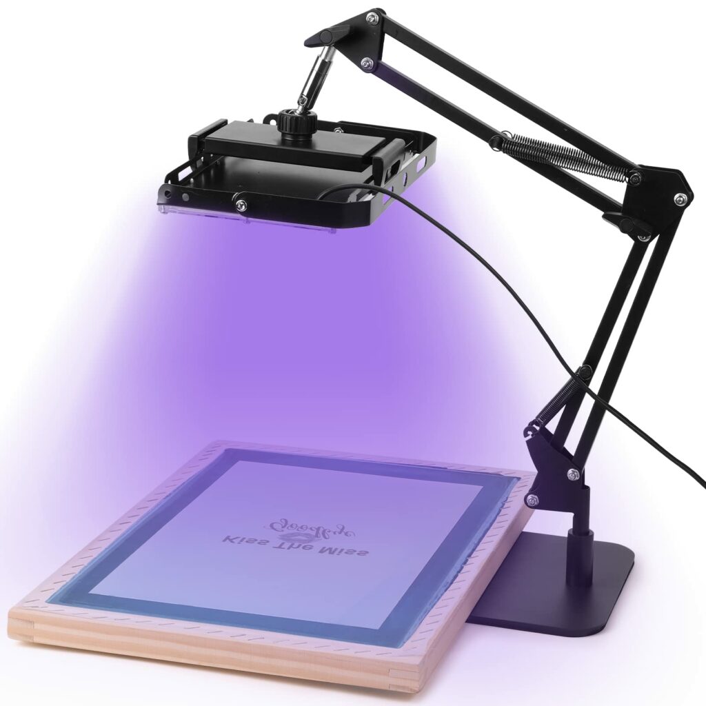 Light source for screen printing